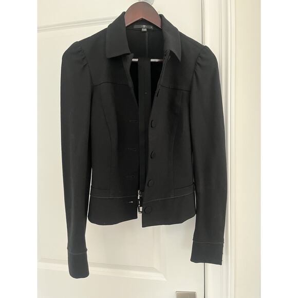 Teenflo women’s blazer with belt size 4 black Canada Academia - Picture 2 of 12